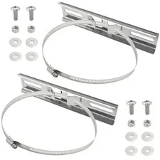 LIDSCURA 2Pcs Pole Mounting Kits (7.8"x1.9" 7.8"x1.9" Bracket 200x48mm 