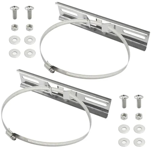 LIDSCURA 2Pcs Pole Mounting Kits (7.8"x1.9" 7.8"x1.9" Bracket 200x48mm 
