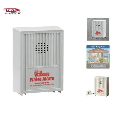 The 110 dB Water Alarm w/Detachable Sensor for Hard-to- Areas BWD-HWA