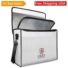 Fireproof Document Bag - Fireproof Box [Thermal Insulated] Fireproof Safety B...