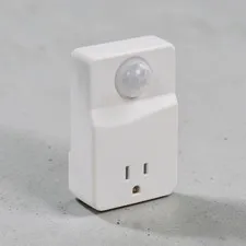 Amertac White Motion Activated Plug In Light Control