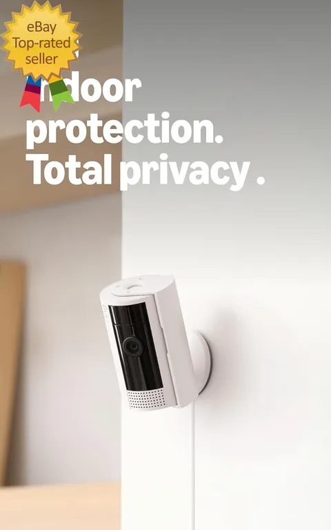 Indoor Cam Home or Business Security in 1080P HD Video 2-Pack White  Easy to use