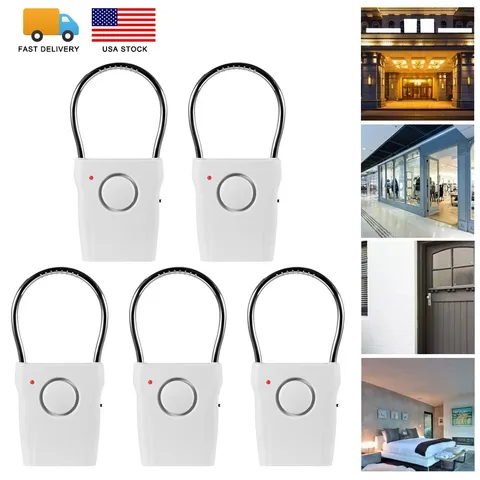1~5PCS Door Handle Alarm 120dB Door Security Alarm Touch Sensor Anti-Theft Alarm