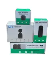 Blink Whole Home Security Bundle Outdoor 4 Doorbell Pan-Tilt Sync XR New