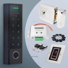 HOMSECUR Weatherproof WIFI Fingerprint RFID Access Control Set Lock APP Unlock
