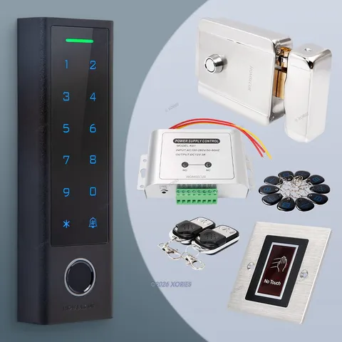 HOMSECUR Weatherproof WIFI Fingerprint RFID Access Control Set Lock APP Unlock