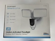 NEW SEALED Amcrest SmartHome 1080p WiFi Outdoor Security Camera Alarm Floodlight