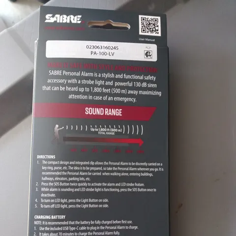 🔥NEW🔥Sabre Personal Alarm & led light Portable Safety & Security led Brand NEW