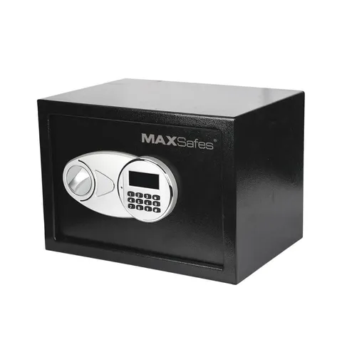 MAXSafes 0.5 cu. ft. Safe w/ Electronic Keypad Lock Access, Black