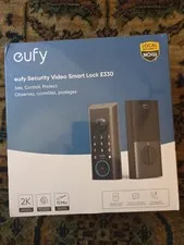 eufy Security E330 Video Smart Lock 2K Camera T85311Y1 Light Gray NEW