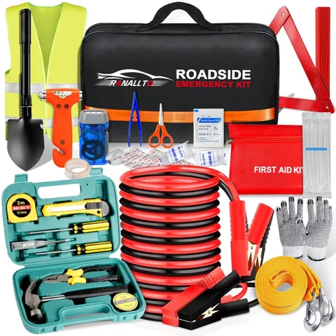 Ranallto Car Emergency Roadside Tool kit,Road Side Safety Assistance Kit for ...
