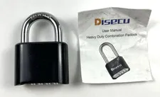 Heavy Duty 4 Digit Combination Lock Outdoor Waterproof Padlock 1 Pack