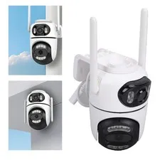 Pan Tilt Security Camera WiFi 8MP Dual Lens AI Motion Detection with APP NEW