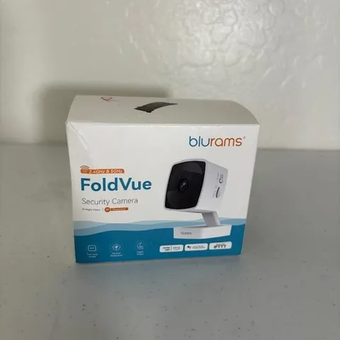 Blurams FoldVue A12S 2K Indoor Security Camera White WiFi Alexa IFTTT IR 2.4G