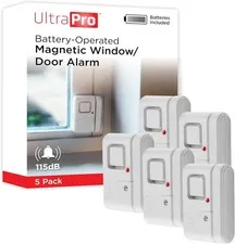 Smart Home Compatible Window/Door Security Alarm Set - 5 Pack Features