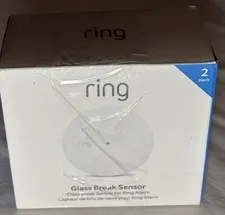 Ring Glass Break Sensor 2 Pack Wireless Smart Home Security Alarm Z Wave New