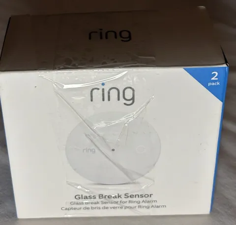 Ring Glass Break Sensor 2 Pack Wireless Smart Home Security Alarm Z Wave New