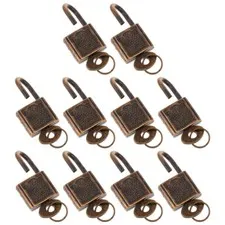 10Pcs Cabinet Padlock Chinese Lock Vitnage Locks Chinese Padlock