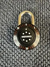 Brinks 172-49006 Dial Combination Padlock, 48mm black dial