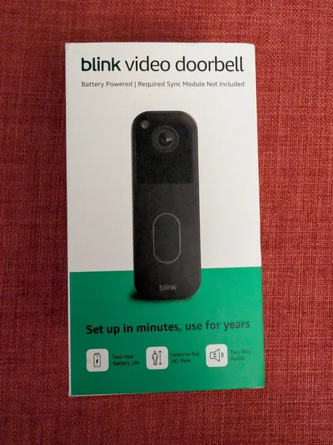 Blink Video Doorbell 2nd Gen Battery-Powered, HD View, Head-to-Toe