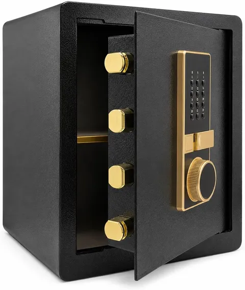 Safe Box, 17.7" Tall 1.4 Cubic Feet 2-Layer Home Office Safe, Security Cabinet S