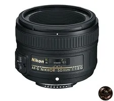 Nikon AF-S NIKKOR 50mm f/1.8G prime lens (full-frame compatible)