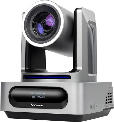 NDI PTZ Camera, 30X Optical Zoom, AI Humanoid & Face Auto-Tracking, 1080P 60FPS,
