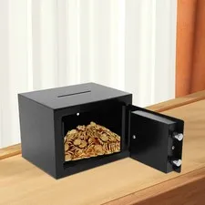 4.6L Small Secure Fireproof Steel Safe High Security Cash Money Safe Box