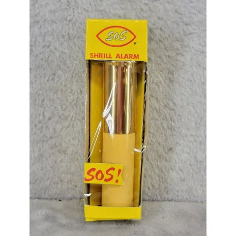 Vintage SOS Shrill Alarm Personal Security Made in Japan Gold Yellow