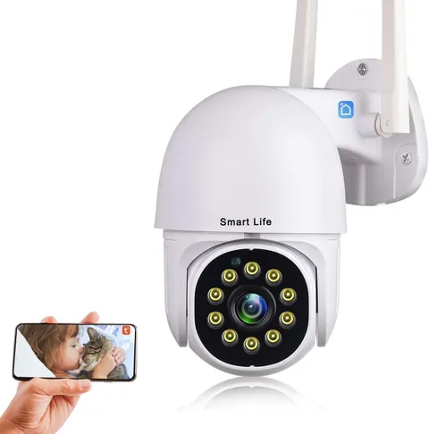 Tuya Smart Life Security Camera,1080P HD Wireless WiFi Home Surveillance Pan/...