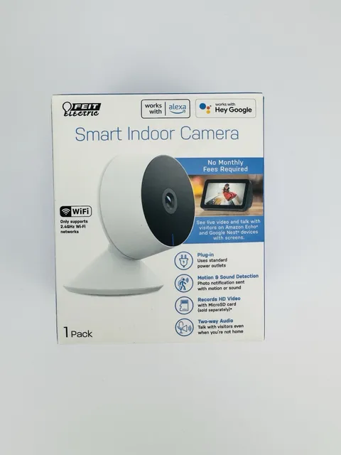 Feit Electric CAM1/WIFI 1080p HD Smart Indoor Camera WiFi Home Security New 