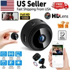 Mini Wireless Record Camera WiFi IP Home Security DVR Night Vision HD USB 1080P