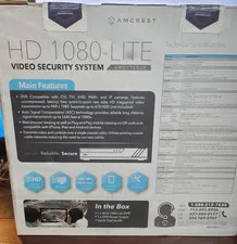 Amcrest NV4108-A2 1080P HD 8CH NVR Home Security System No HDD 1 Year Warranty