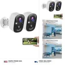 Vicohome Security Cameras Wireless Outdoor, 2K Battery Powered WiFi Cameras f...