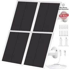 High-Efficiency 4 Solar Panels for Rechargeable Battery Cameras,  Waterproof