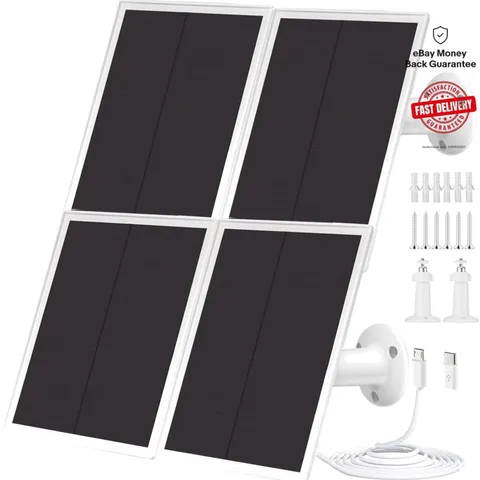 High-Efficiency 4 Solar Panels for Rechargeable Battery Cameras,  Waterproof