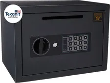 Drop Safe - Digital Compact Steel Money Security Box with Keypad - Deposit Cash 