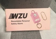 WZU Recordable Personal Safety Alarm with LED Light (pink)
