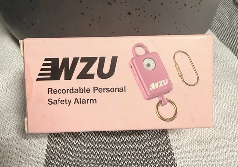 WZU Recordable Personal Safety Alarm with LED Light (pink)