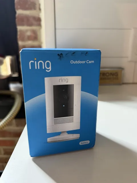 Ring Stick Up Cam Outdoor Wireless Security Camera - White