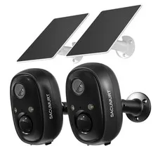 Solar Camera Outdoor Wireless, 2.4Ghz WiFi, Free Cloud, for Home & Office