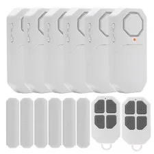 Door Window Alarm When Opened for Home Security with Remote, Wireless white