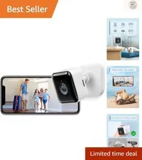 Advanced Pet Monitoring 2K Security Camera with Motion Detection & Alexa Support