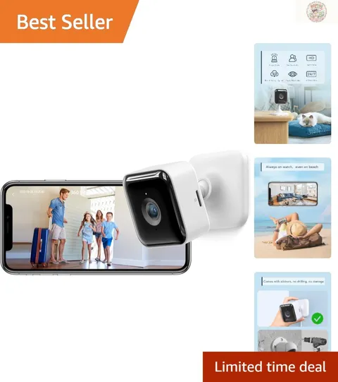 Advanced Pet Monitoring 2K Security Camera with Motion Detection & Alexa Support