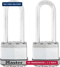 M1XTLJ Magnum Heavy Duty Padlock with Key, 2 Pack Keyed-Alike