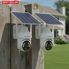 Security Camera Outdoor Wireless 2 Pack 2K HD Night Vision Waterproof Mount