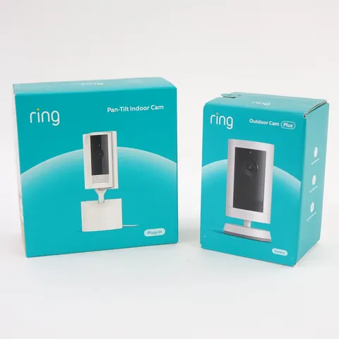 Ring Outdoor Cam Plus with Indoor Pan Tilt Camera Digital Camera - New