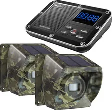 Solar Driveway Alarm Wireless outside 1800Ft Range, Outdoor Motion Sensor & Dete