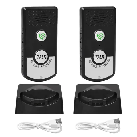 Wireless Doorbell With 2 Way Intercom 1000m Range IP67 Waterproof Battery Pow...