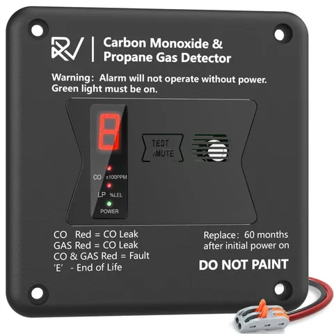 Leakbee RV Carbon Monoxide And Propane Detector, 2 In 1 Dual CO/LP Gas